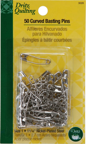 Dritz Curved Safety Pins-Size 1-50 ct.