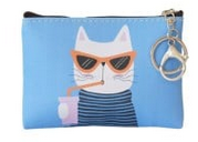 Zippered Pouch- Cat Drinking