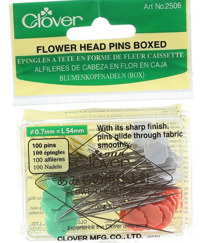 Clover Flower Head Pins 100 ct.