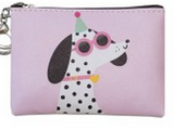 Zippered Pouch- Dog with Skateboard