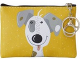 Zippered Pouch- Dog with Skateboard