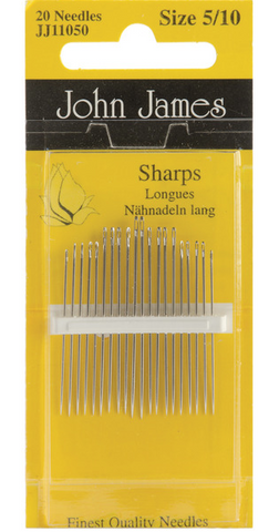 John James Sharps Needles size 5/10