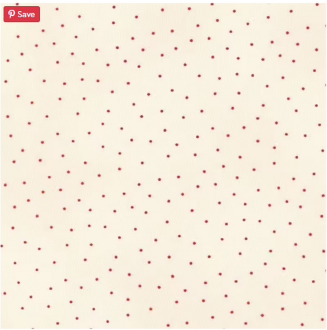 Beautiful Basics-Red Dot on Cream