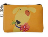 Zippered Pouch- Dog with Skateboard